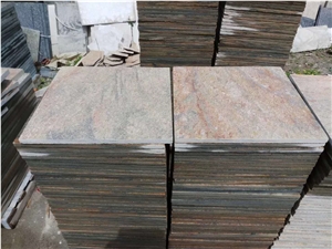 China Rusty Quartzite Tiles Slabs Patio Flooring
