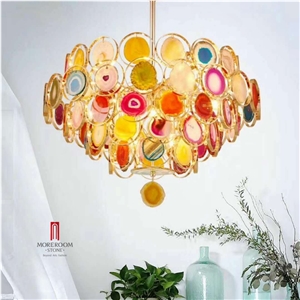 Agate Stone 11-Light Sputnik Chandelier
