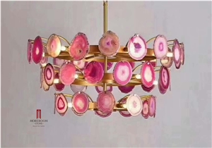 Agate Stone 11-Light Sputnik Chandelier