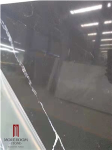 Marble Black Look Quartz Stone Slabs