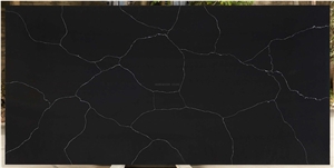 Marble Black Look Quartz Stone Slabs