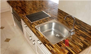 Solid Marble Tiger Eye Stone Wall Panel