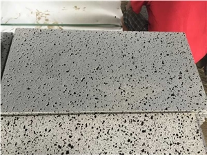 Lava Stone Light Dark Grey Slabs Tiles
