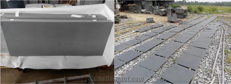 Lava Stone Light Dark Grey Slabs Tiles