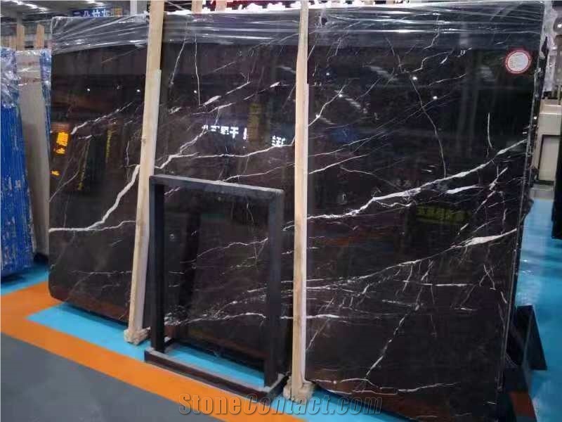 Noir Chihigue Marble Slabs Wall Tiles Pattern