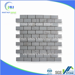 Polished Crystal White Marble Honeycomb Mosaic