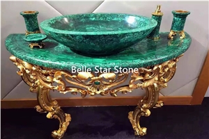 Malachite/Green Jade Semi Precious Stone Tables