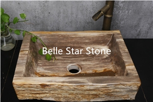 Petrified Wood/Wood Fossil Semiprecious Stone Tile