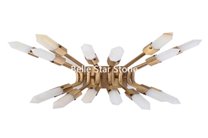 White Crystal Gemstone Luxury Interior Wall Lamps