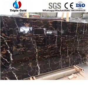 Portoro Afghan Black and Gold Countertop Vanity