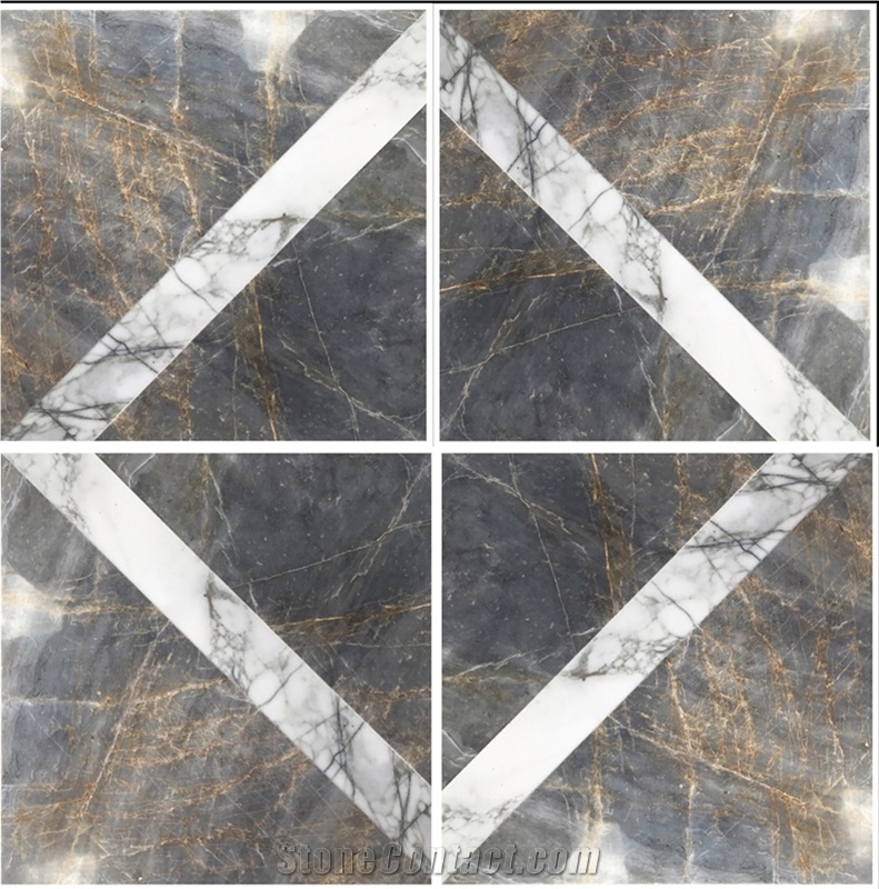 Golden Bvlgari Marble Slabs&Tiles Brown Quarry Own
