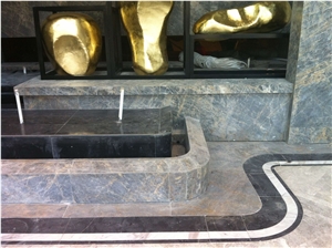 Golden Bvlgari Marble Slabs&Tiles Brown Quarry Own