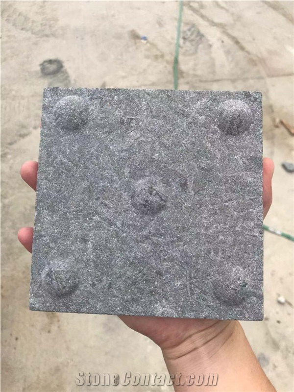 Angola Black Granite Blind Paving Stone Buttons