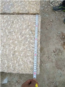 G682 Golden Rusty Granite Pineapple Paving Stone