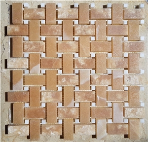 Bali Honey Onyx Mosaic Tile Brown Onyx Mosaic