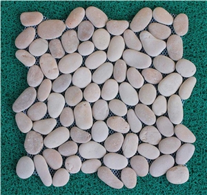 Bali Mosaic Pink Pebbles Mosaic Tile Backsplash