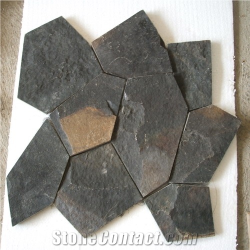 Black Java Slate Ledger Split Face Culture Stone