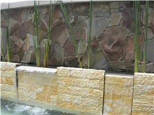 Black Java Slate Ledger Split Face Culture Stone