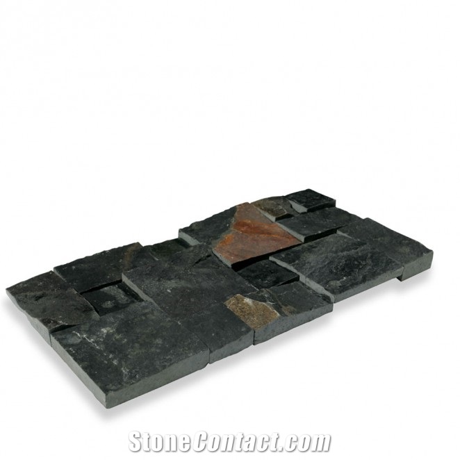 Indonesia Black Lombardia Slate Ledger Stone