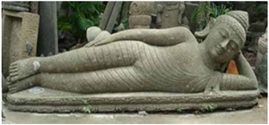 Sleeping Budha Sculpture Lava Stone Statue Sleeping Budha Sculpture Lava Stone Statue