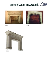 White Limestone Handcarved Fireplace Surround