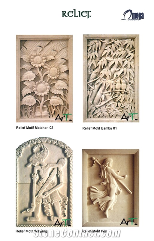 White Limestone Wall Reliefs Carving