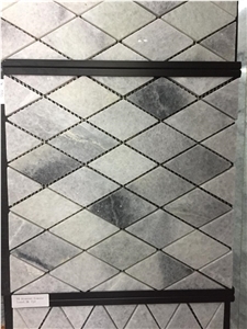 White Marble Mosaic Square Pattern Wall Mosaic