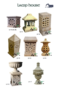 Yellow Sandstone Decorative Landscaping Lanterns