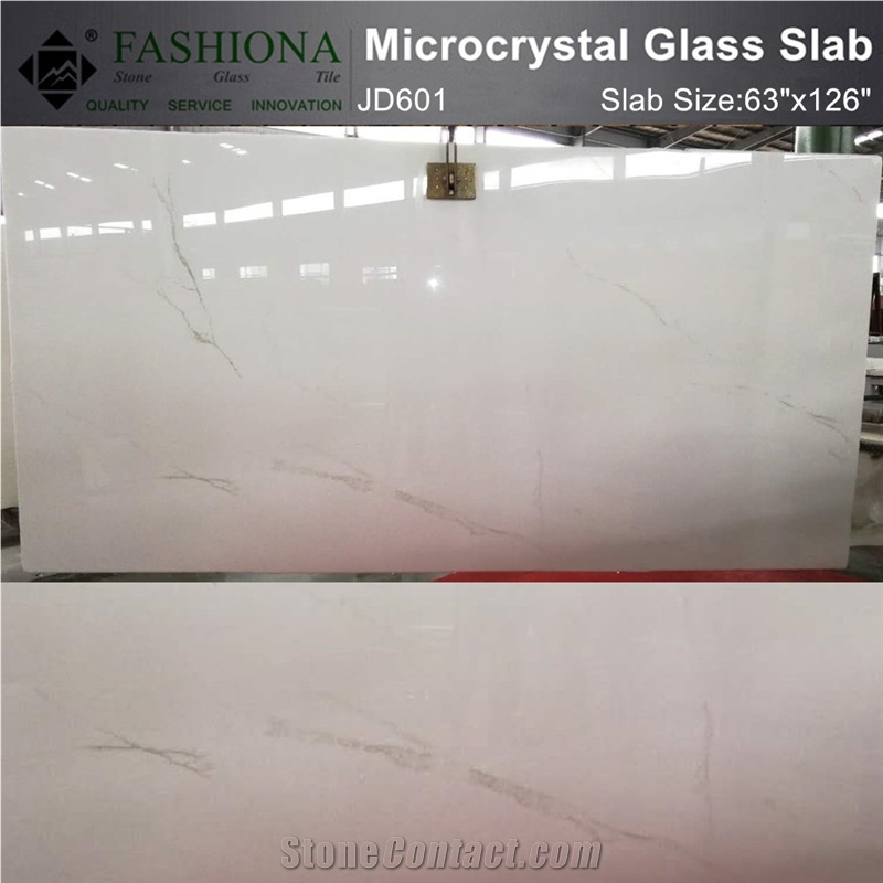 Calacatta Micro Crystal Glass,Interior & Exterior