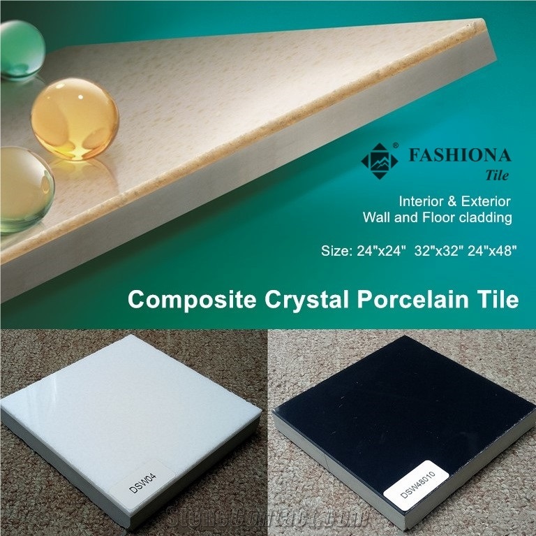 Composited Crystal-Procelain Tiles, Black &White