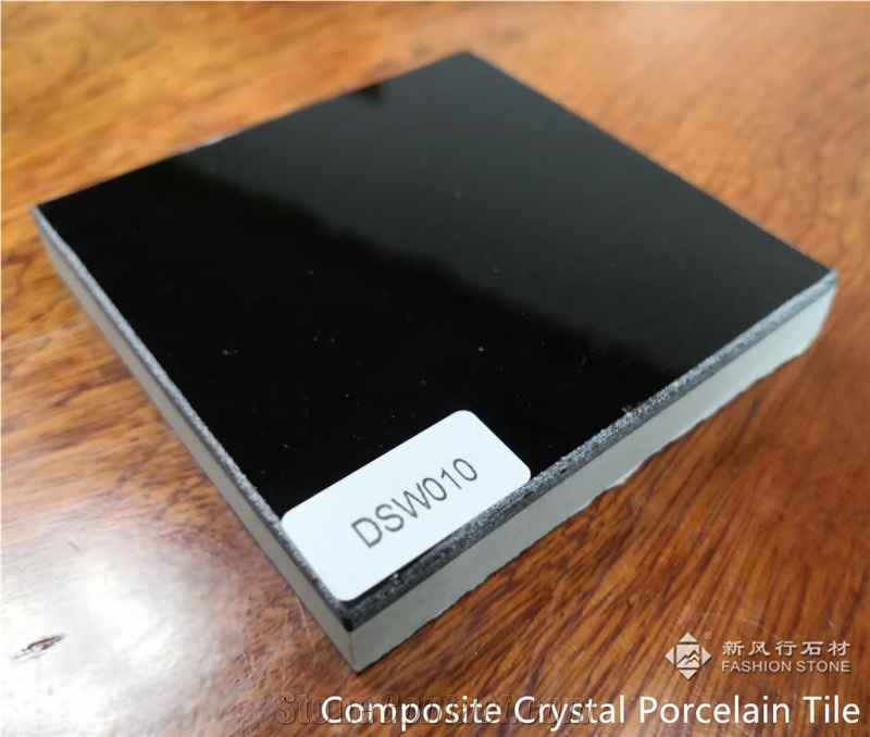 Composited Crystal-Procelain Tiles, Black &White