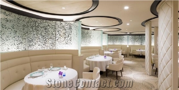 Snowflower White,Building Glass Wall Column