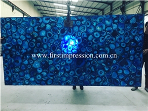 Backlight Purple Agate Semiprecious Stone Slabs/Gem Stone Tiels