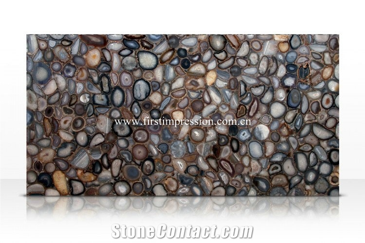 Cheapest Grey Agate Slabs&Tiles for Decoration