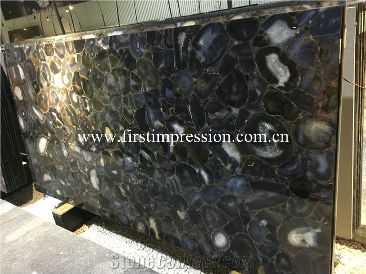 Chinese Yellow Agate Stone Slabs/Natural Gemstone