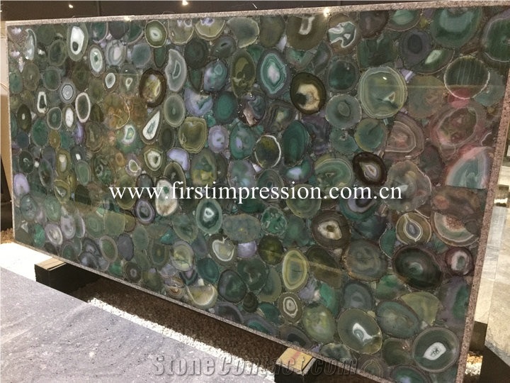 Grey Agate Slabs&Tiles/Natural Gemstone
