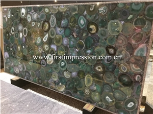 Grey Agate Slabs&Tiles/Natural Gemstone