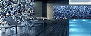 High Quality Blue Agate Slabs&Tiles for Decoration