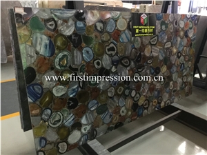 Hot Green Agate Semiprecious Stone Slabs/Natural Gemstone