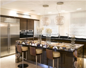 Kitchen Counter Top/Grey Agate Gemstone