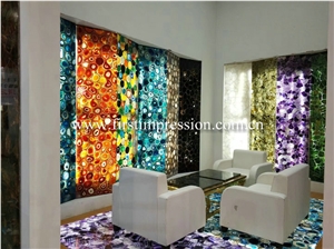 Multicolor Agate Gemstone Slabs/Semiprecious Stone