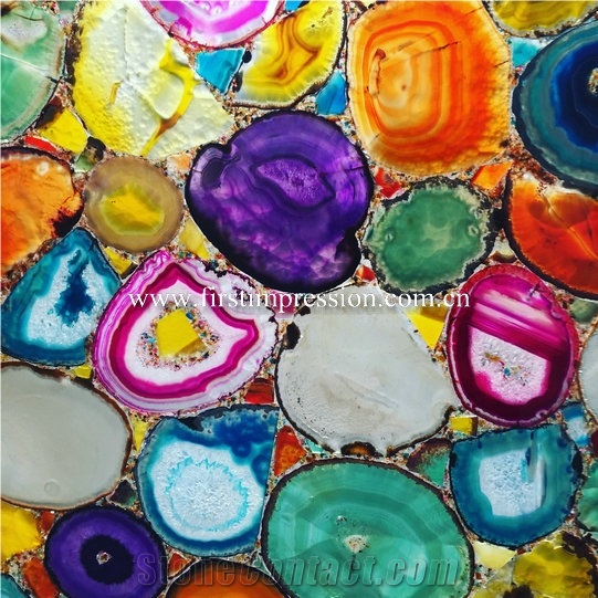 Multicolor Agate Slabs/Gemstone Slabs&Tiles
