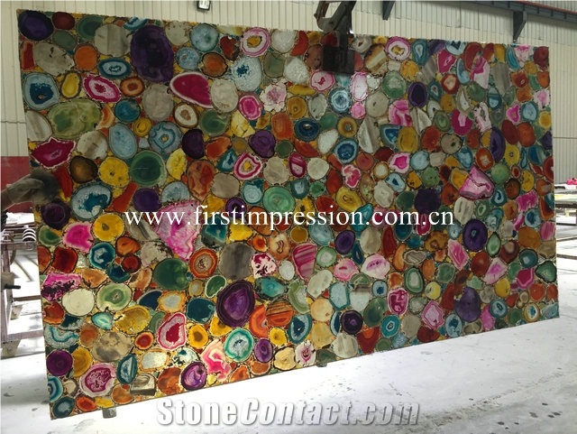 Multicolor Agate Slabs/Gemstone Slabs&Tiles
