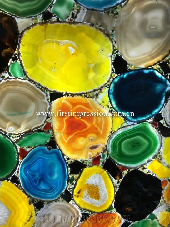 Multicolorful Agate Gemstone/Semiprecious Stone