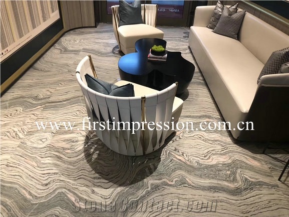 Nice Water Cloudy Grey Marble Cut to Size&Slabs
