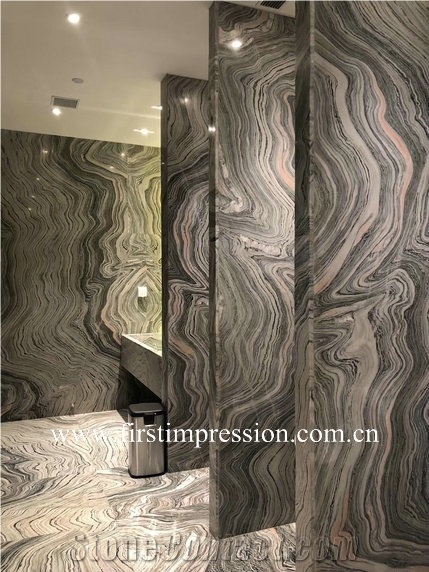 Nice Water Cloudy Grey Marble Cut to Size&Slabs