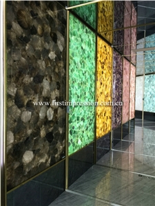 Pink Agate Slabs/China Gemstone Slabs&Tiles