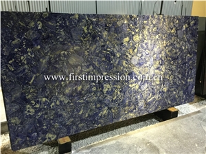 Purple Crystal Semiprecious Stone Slabs/Natural Gemstone
