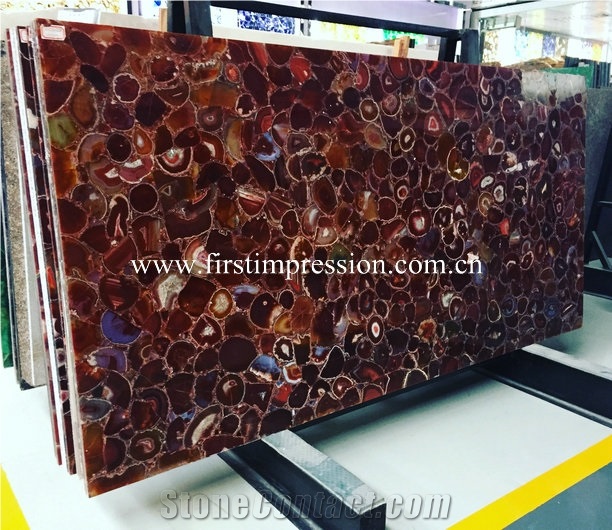 Red Agate Slabs/Gemstone/Semiprecious Stone Slab