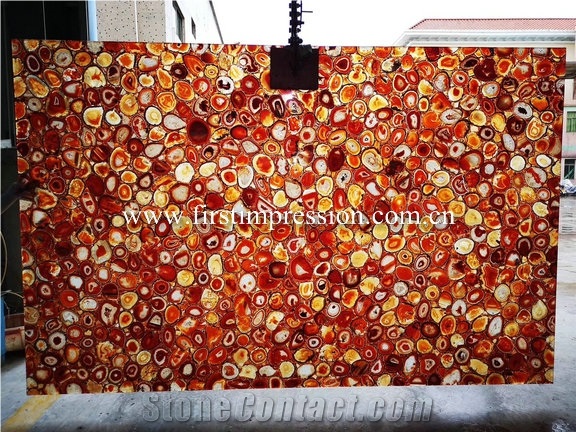 Red Agate Slabs/Gemstone/Semiprecious Stone Slab